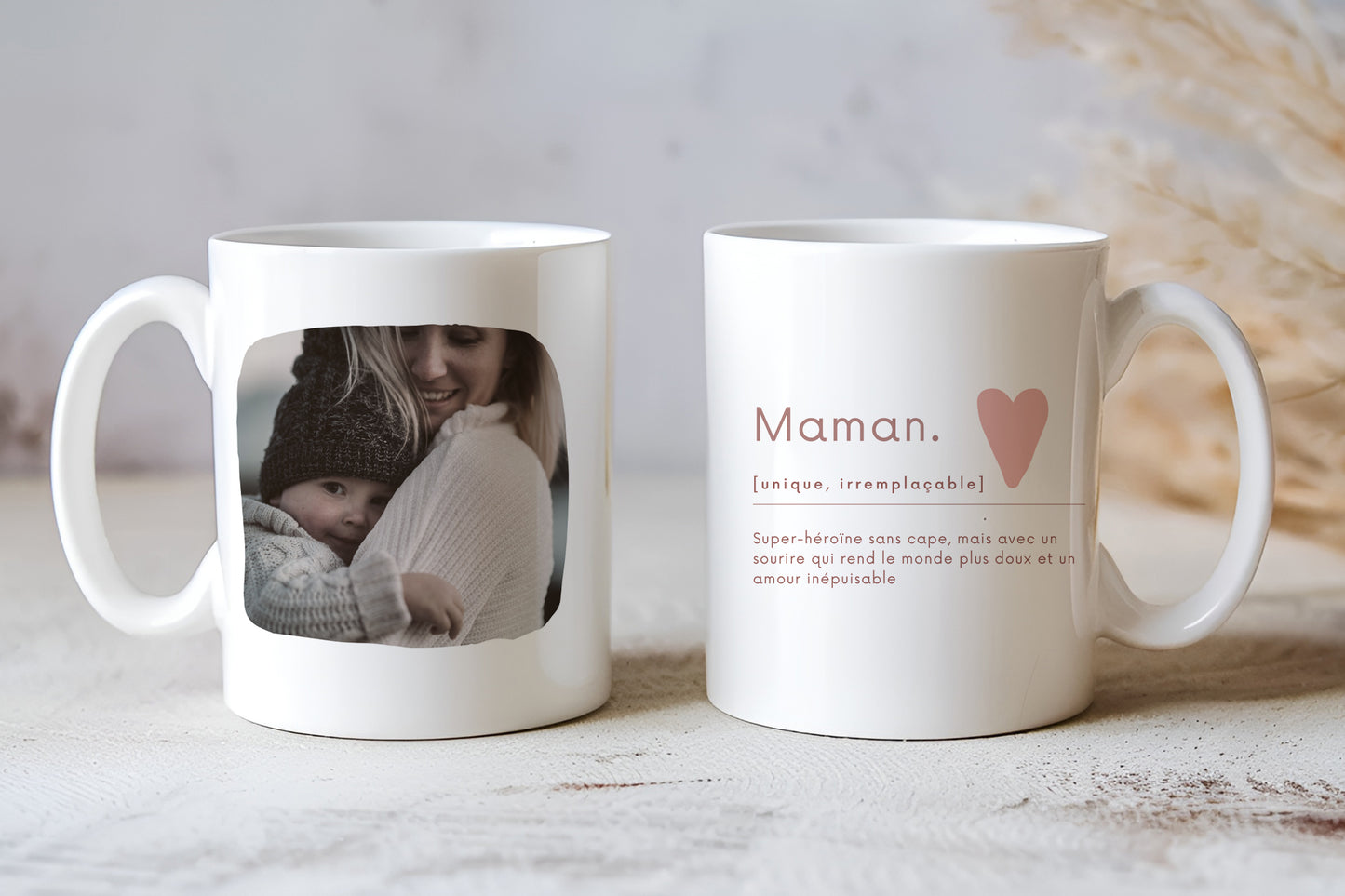 Mug en Céramique Personnalisé maman avec Photo | Idée Cadeau Fête des Mères