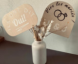 Accessoires panneaux photobooth personnalisés noir et blanc