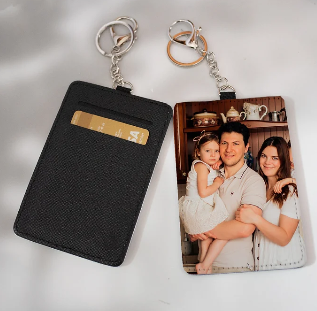 Porte clé porte carte personnalisé photo