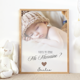 Affiche Personnalisée "Veux-tu être mon Parrain / ma Marraine ?"