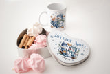Mug et Boîte à Biscuits Personnalisés – Thème Bonhomme de Neige