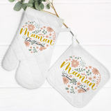 Ensemble gant et manique personnalisés maman