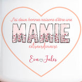 Gourde personnalisée fête des mères - prénoms du ou des enfants - cadeau original fête des mères