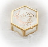 Boîte/stickers  personnalisés porte alliances