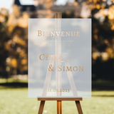 panneau de mariage personnalisé plexiglass
