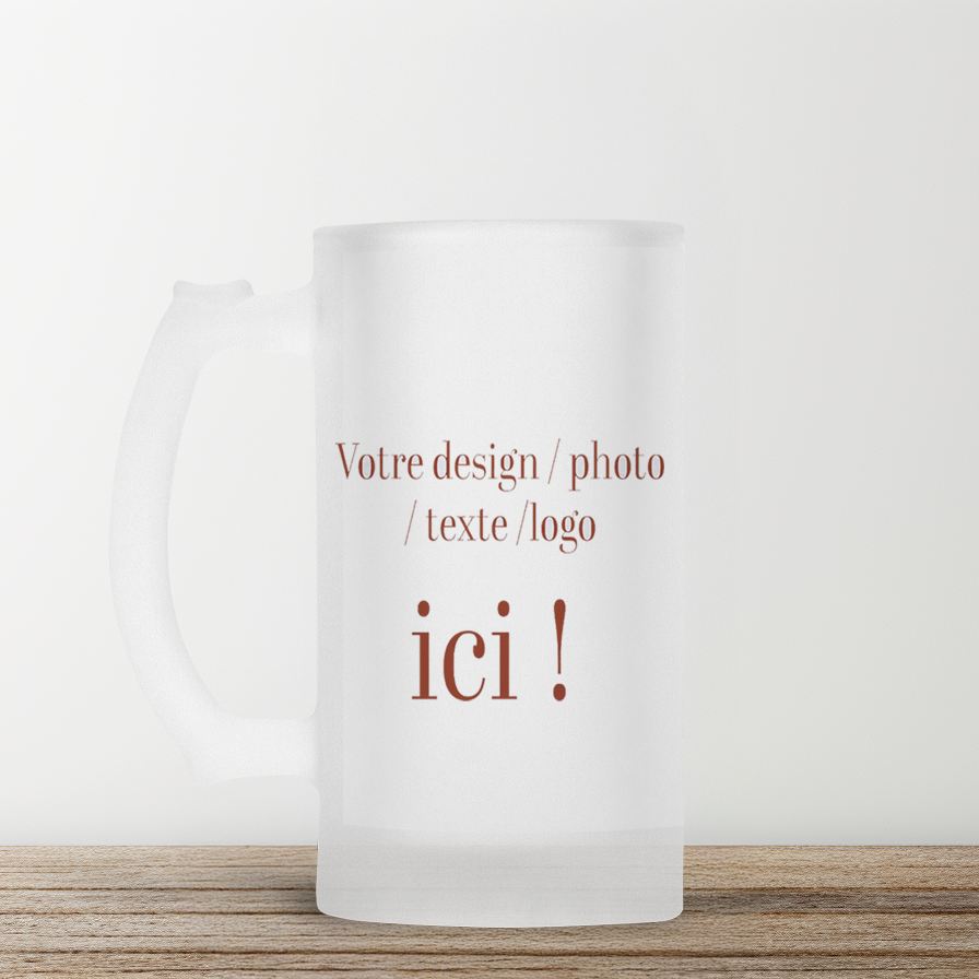 PERSONNALISABLE EN LIGNE - Pinte de bière