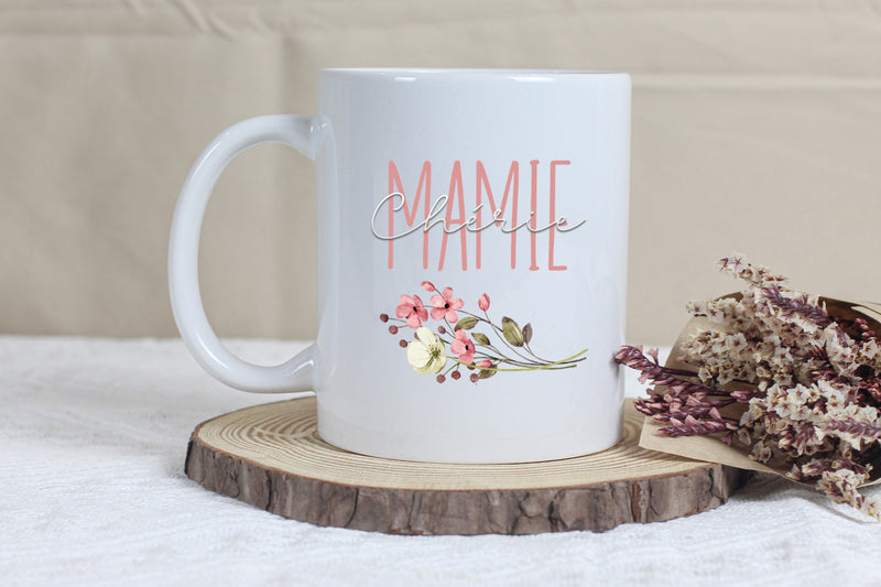 Boîte à biscuits personnalisée et mug en option | cadeau pour mamie