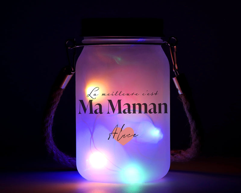 Lanterne Solaire Personnalisée : Illuminez la Vie de Maman avec Amour et Lumière