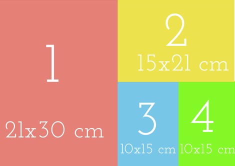 Planche 4 photos - 21x30cm / 15x21cm / 10x15cm / 10x15cm