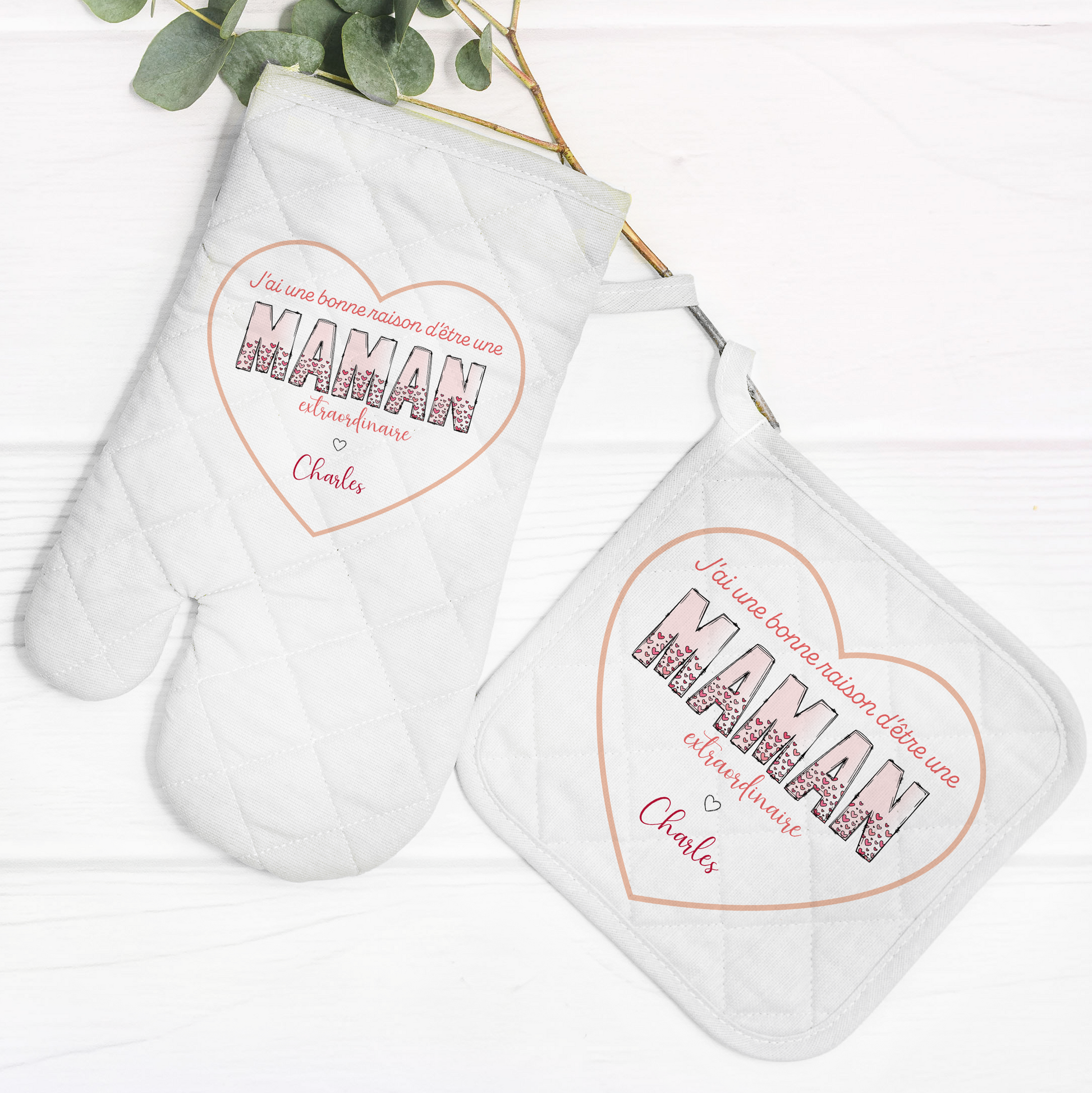 Ensemble personnalisé de cuisine pour maman, mamie