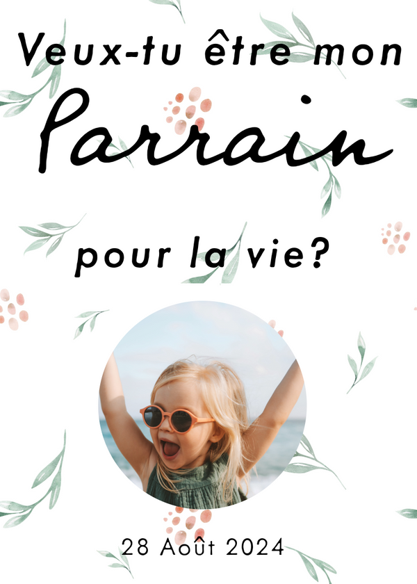 Demande parrain personnalisée