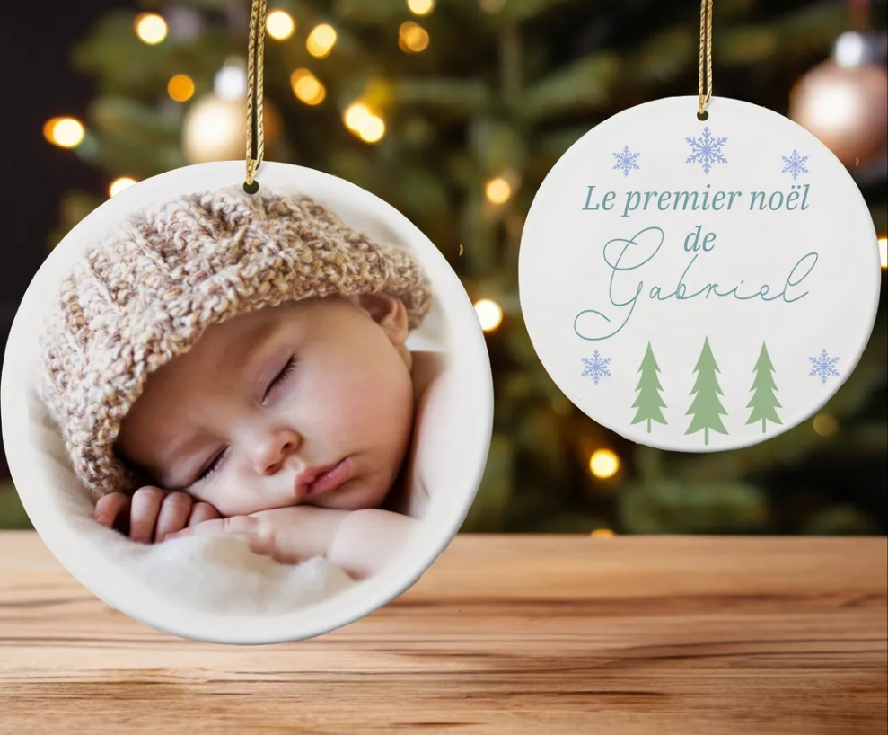 Suspension sapin céramique photo