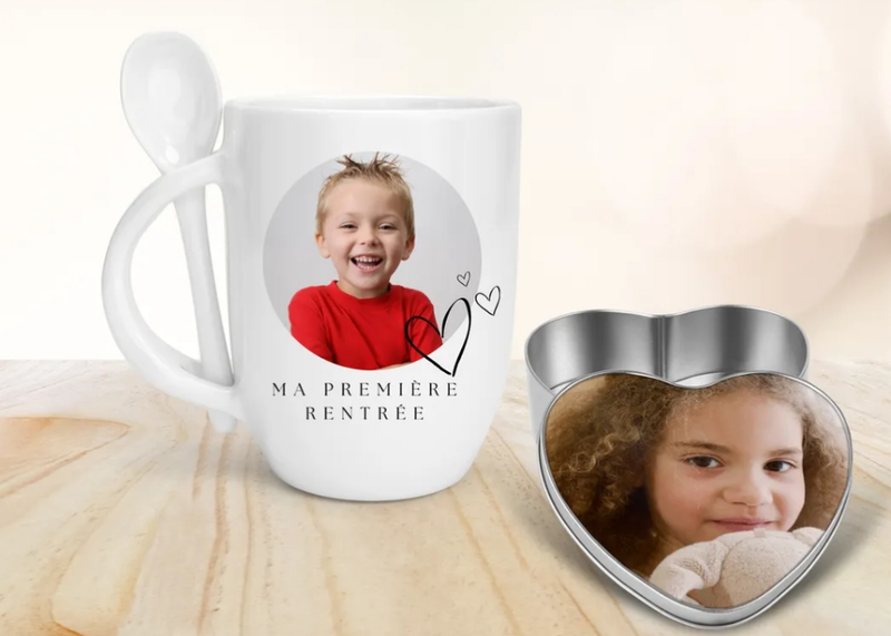 Mug et boite personnalisés photo