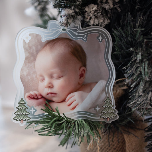 Décoration de noël personnalisée photo plexiglass