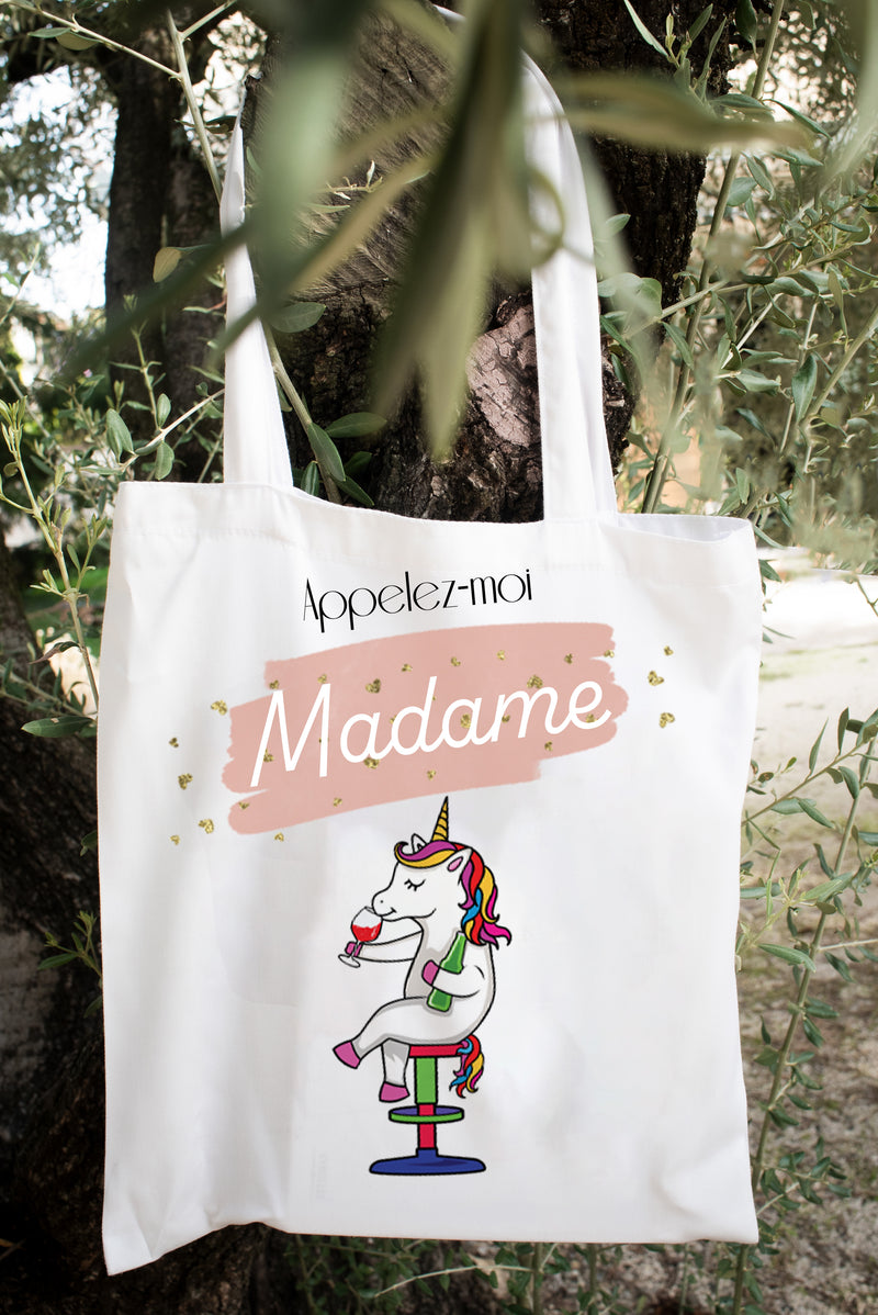 Sac evjf licorne personnalisé