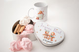 Coffret cadeau mug et boite à biscuit personnalisés noël | Cadeau noël mamie, maitresse, nounou, atsem, aesh...