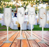 Flute champagne personnalisée mariage - Cadeau mariés, décoration mariage