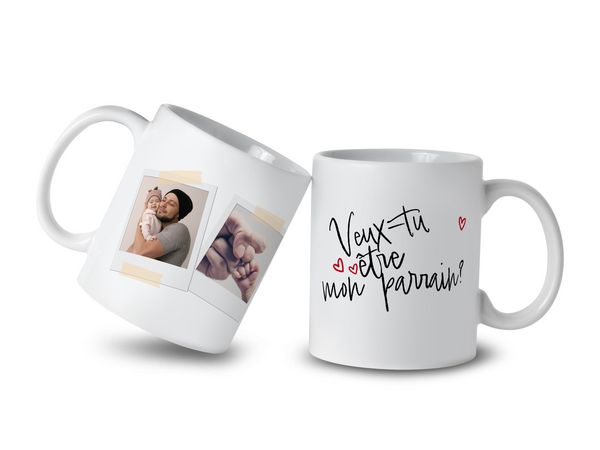 Mug parrain avec photos