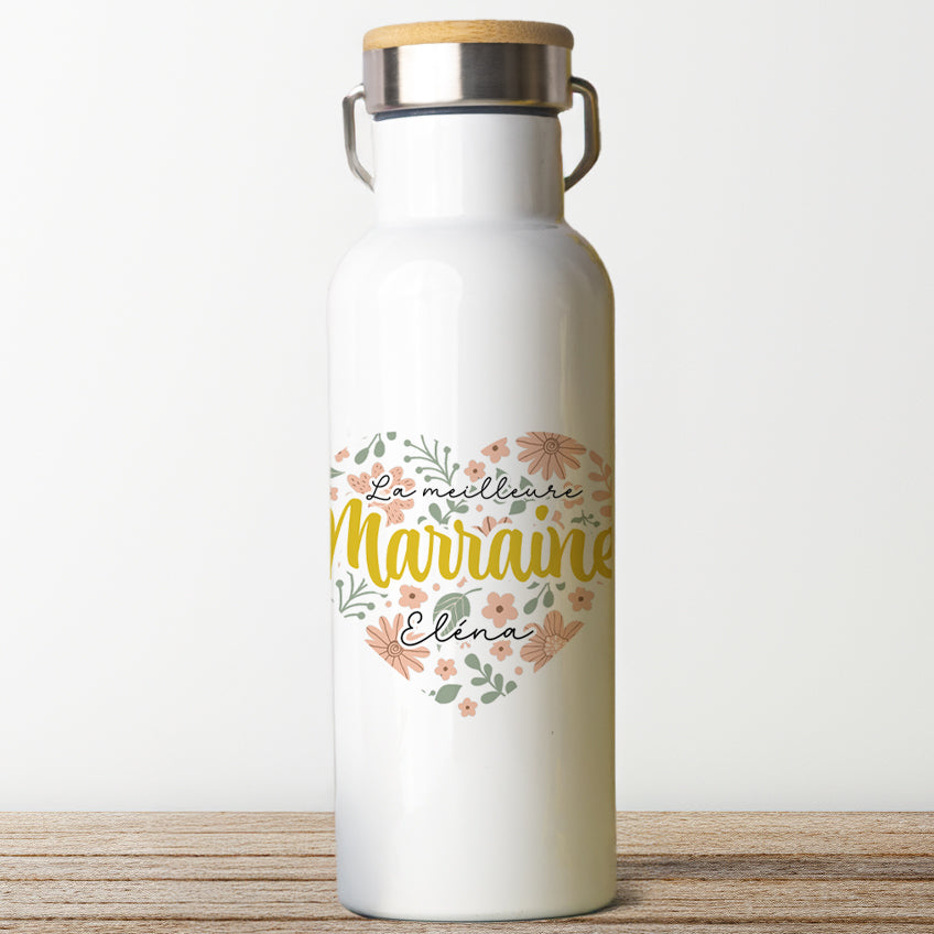 gourde personnalisée cadeau marraine