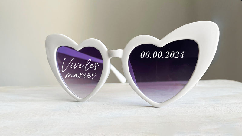 Lunettes de Soleil  Personnalisées pour Mariage ou EVJF