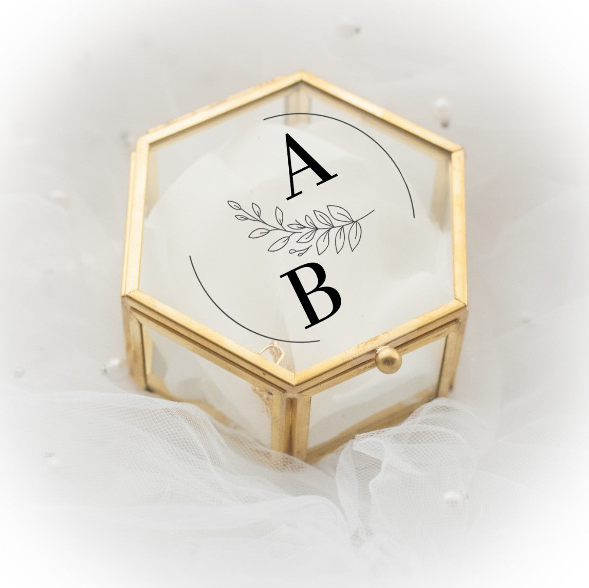 Boîte/stickers  personnalisés porte alliances