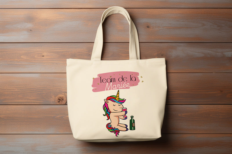 Sac evjf licorne personnalisé