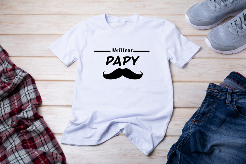 T-shirt "super papi" Personnalisé