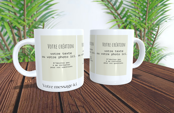 Mug Personnalisable avec 3 Photos et une Phrase : Le Cadeau Polyvalent Parfait