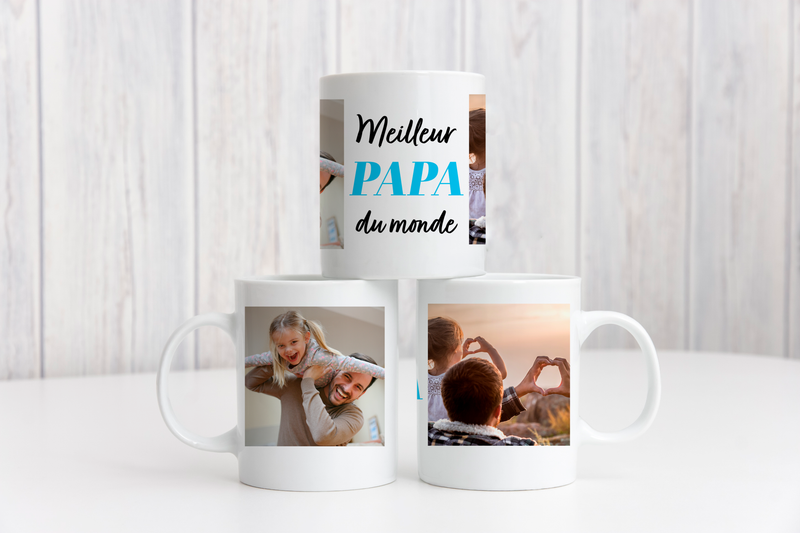 mug personnalisé photos et message