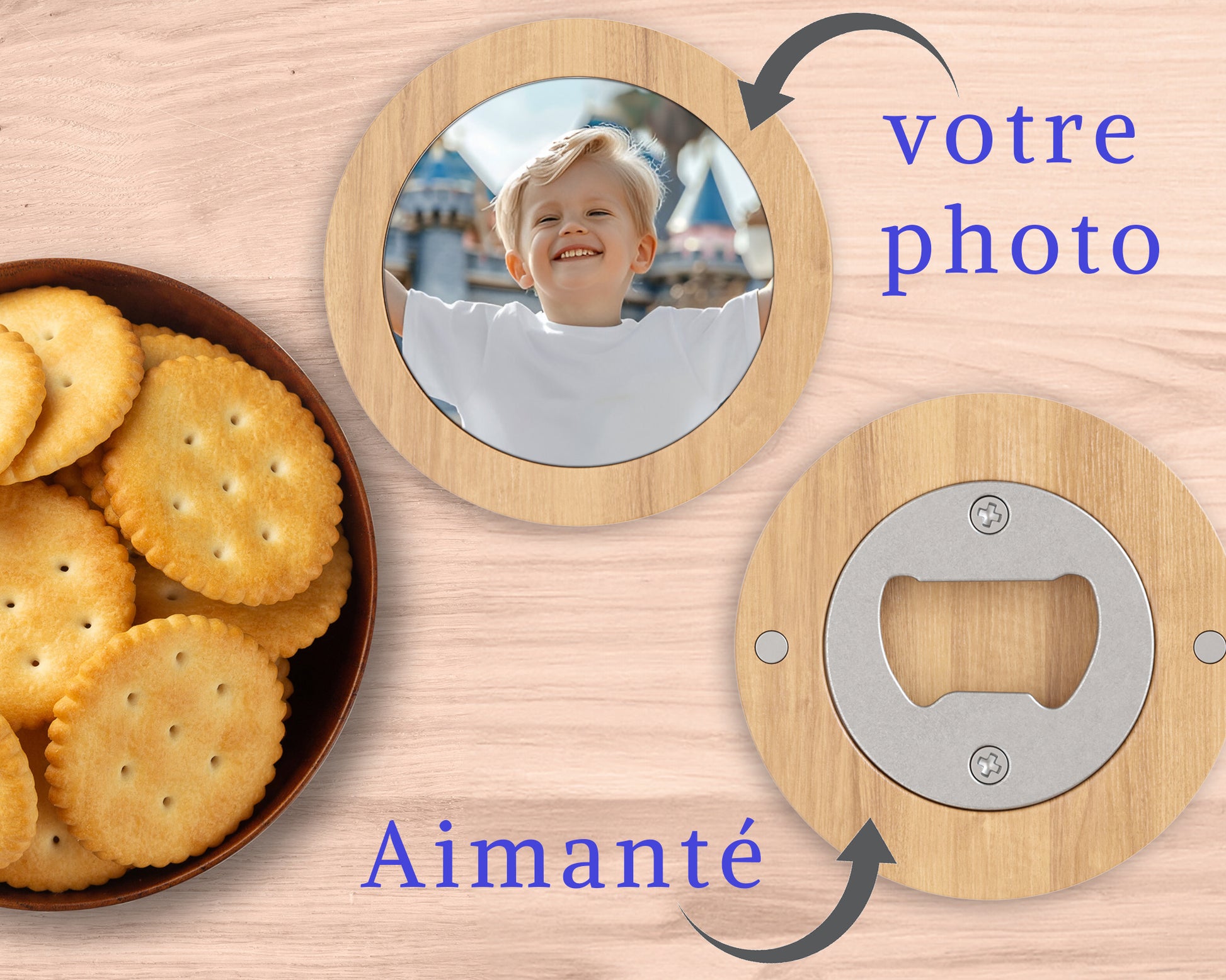 cadeau photo original décapsuleur personnalisé