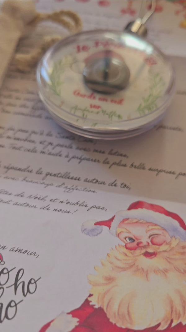 Caméra du père Noël santa cam personnalisée prénom.s et photo