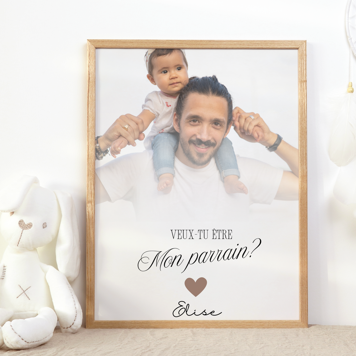 Affiche Personnalisée "Veux-tu être mon Parrain / ma Marraine ?"