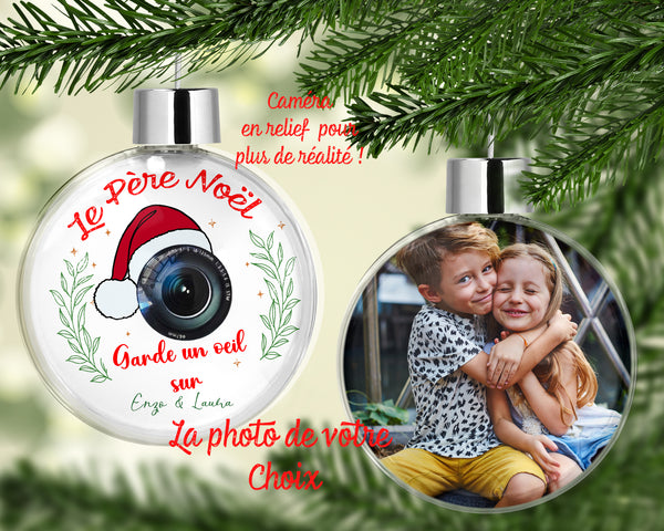 Caméra du père Noël santa cam personnalisée prénom.s et photo