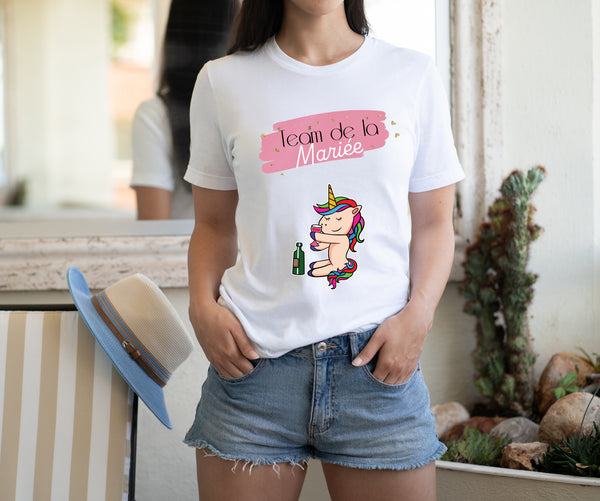 Tee-shirt EVJF licorne "Appelez-moi Madame"