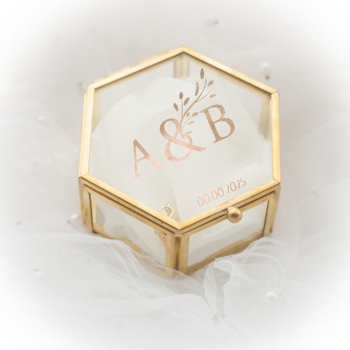 Boîte/stickers  personnalisés porte alliances